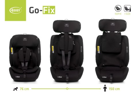 4 BABY Fotelik GO-FIX 76-150cm BLACK I-SIZE 4 BABY Fotelik GO-FIX 76-150cm BLACK I-SIZE