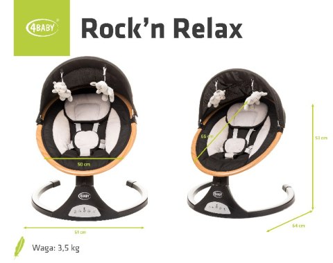 4 BABY Huśtawka ROCK'N RELAX XXIV BLACK 4 BABY Huśtawka ROCK'N RELAX XXIV BLACK