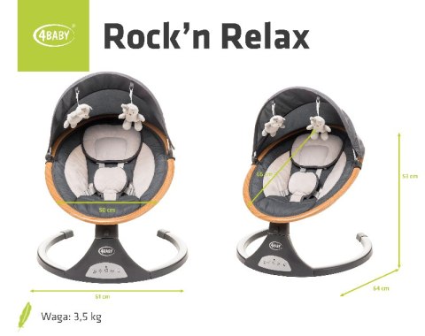 4 BABY Huśtawka ROCK'N RELAX XXIV GREY 4 BABY Huśtawka ROCK'N RELAX XXIV GREY