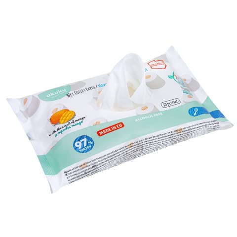 AKUKU A0030 Nawilżany papier toaletowy 50 szt AKUKU A0030 Nawilżany papier toaletowy 50 szt