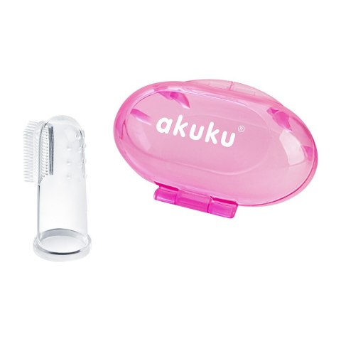 AKUKU A0265 Szczoteczka silikonowa w etui pink AKUKU A0265 Szczoteczka silikonowa w etui pink