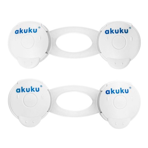 AKUKU A0648 Zabezpieczenia uniwersalne do szafek białe 10 cm AKUKU A0648 Zabezpieczenia uniwersalne do szafek białe 10 cm