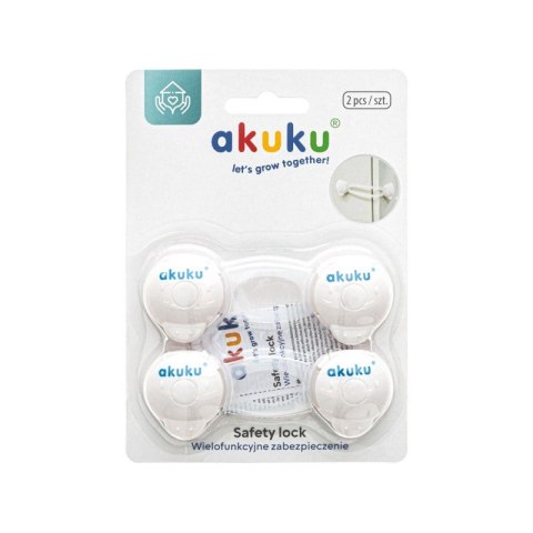 AKUKU A0648 Zabezpieczenia uniwersalne do szafek białe 10 cm AKUKU A0648 Zabezpieczenia uniwersalne do szafek białe 10 cm