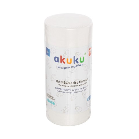 AKUKU A0687 Jednorazowe chusteczki bambusowe 18x25 cm 100 szt AKUKU A0687 Jednorazowe chusteczki bambusowe 18x25 cm 100 szt