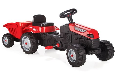 ARTYK 073168 PILSAN Traktor na pedały z przyczepą czerwony ARTYK 073168 PILSAN Traktor na pedały z przyczepą czerwony