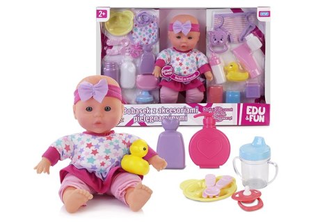ARTYK 121692 Lalka EDU&FUN Bobasek z akcesoriami pielęgnacyjnymi 32 cm ARTYK 121692 Lalka EDU&FUN Bobasek z akcesoriami pielęgnacyjnymi 32 cm