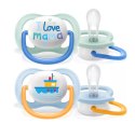 AVENT SCF080/01 Smoczek Ultra Air Happy 0-6M chłopiec I love mama/łódka AVENT SCF080/01 Smoczek Ultra Air Happy 0-6M chłopiec I love mama/łódka