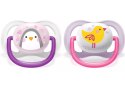 AVENT SCF080/06 Smoczek Ultra Air Animals 0-6M dziewczynka ptaszek/pingwin AVENT SCF080/06 Smoczek Ultra Air Animals 0-6M dziewczynka ptaszek/pingwin