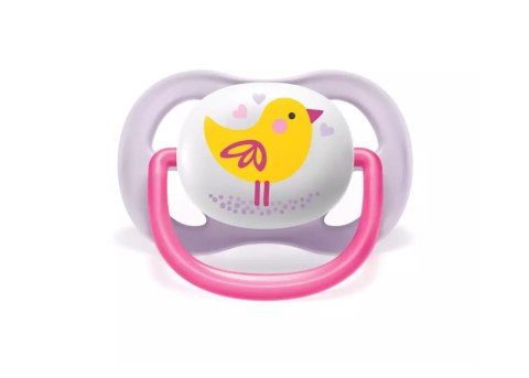AVENT SCF080/06 Smoczek Ultra Air Animals 0-6M dziewczynka ptaszek/pingwin AVENT SCF080/06 Smoczek Ultra Air Animals 0-6M dziewczynka ptaszek/pingwin