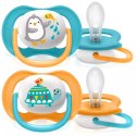 AVENT SCF080/07 Smoczek Ultra Air Animals 6-18M chłopiec pingwin/żółw AVENT SCF080/07 Smoczek Ultra Air Animals 6-18M chłopiec pingwin/żółw