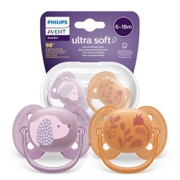 AVENT SCF091/18 Smoczek Ultra Soft 6-18m kwiatek/piesek