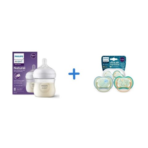 AVENT SCY900/01+SCF376/18 Zestaw butelka + smoczek uspokajający AVENT SCY900/01+SCF376/18 Zestaw butelka + smoczek uspokajający