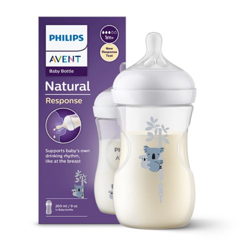 AVENT SCY903/67 Butelka Responsywna Natural dekor 260 ml AVENT SCY903/67 Butelka Responsywna Natural dekor 260 ml