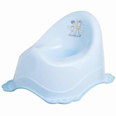 MALTEX Nocnik 2K z pozytywką Zebra jasny niebieski/niebieski MALTEX Nocnik 2K z pozytywką Zebra jasny niebieski/niebieski