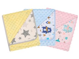 MARINI 625 Kocyk podwójny MINKY + bawełna druk 80x90
