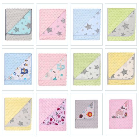 MARINI 625 Kocyk podwójny MINKY + bawełna druk 80x90 MARINI 625 Kocyk podwójny MINKY + bawełna druk 80x90