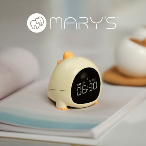MARY'S MW20529 Budzik mały Dino żółty MARY'S MW20529 Budzik mały Dino żółty
