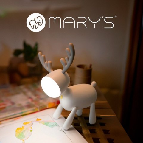 MARY'S MW20535 Lampka nocna led Jelonek biały MARY'S MW20535 Lampka nocna led Jelonek biały
