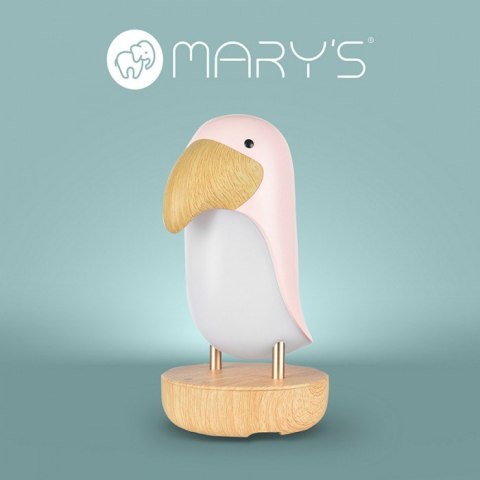 MARY'S MW20790 Lampka nocna Tukan różowy + głośnik BLUETOOTH SPEAKER MARY'S MW20790 Lampka nocna Tukan różowy + głośnik BLUETOOTH SPEAKER