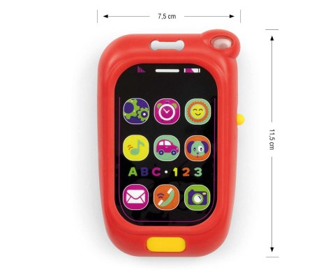 MILLY MALLY 0880 Zabawka muzyczna Pierwszy telefon czerwony MILLY MALLY 0880 Zabawka muzyczna Pierwszy telefon czerwony