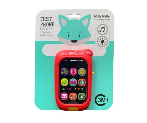 MILLY MALLY 0880 Zabawka muzyczna Pierwszy telefon czerwony MILLY MALLY 0880 Zabawka muzyczna Pierwszy telefon czerwony