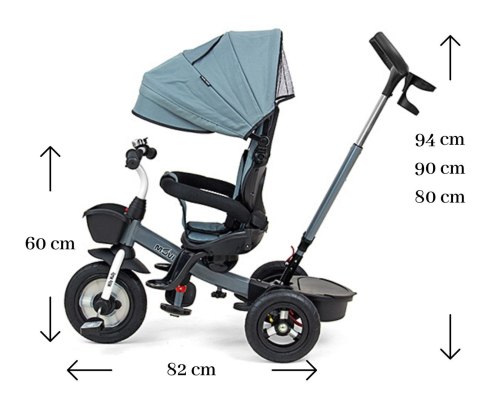 MILLY MALLY 2490 Rowerek trójkołowy Movi grey 5w1 MILLY MALLY 2490 Rowerek trójkołowy Movi grey 5w1