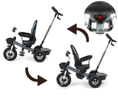 MILLY MALLY 2490 Rowerek trójkołowy Movi grey 5w1 MILLY MALLY 2490 Rowerek trójkołowy Movi grey 5w1