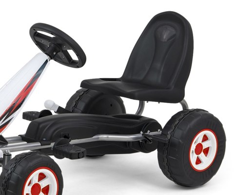 MILLY MALLY 3129 Gokart na pedały Viper White MILLY MALLY 3129 Gokart na pedały Viper White