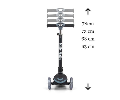 MILLY MALLY 3673 Hulajnoga SCOOTER Boogie black MILLY MALLY 3673 Hulajnoga SCOOTER Boogie black