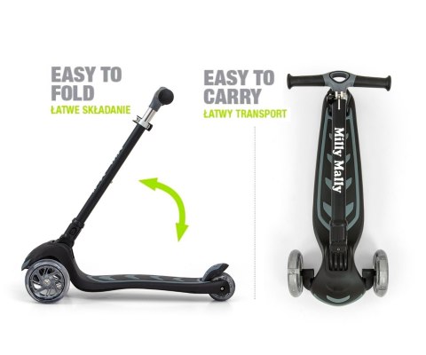 MILLY MALLY 3673 Hulajnoga SCOOTER Boogie black MILLY MALLY 3673 Hulajnoga SCOOTER Boogie black