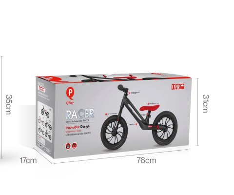 MILLY MALLY 3866 Qplay Rowerek biegowy Racer black MILLY MALLY 3866 Qplay Rowerek biegowy Racer black