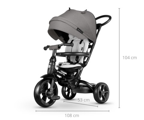 MILLY MALLY 4083 Qplay Rowerek trójkołowy New Prime grey MILLY MALLY 4083 Qplay Rowerek trójkołowy New Prime grey