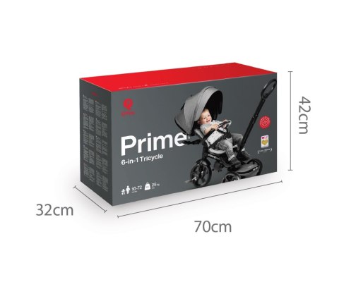 MILLY MALLY 4083 Qplay Rowerek trójkołowy New Prime grey MILLY MALLY 4083 Qplay Rowerek trójkołowy New Prime grey