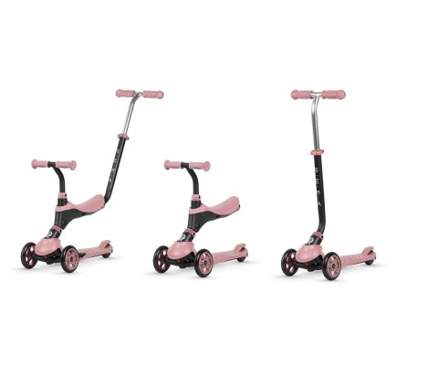 MILLY MALLY 4541 Qplay Hulajnoga Sema 3w1 pink MILLY MALLY 4541 Qplay Hulajnoga Sema 3w1 pink