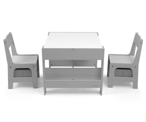 MILLY MALLY 5489 Zestaw mebli- Stolik i dwa krzesełka Sven Grey MILLY MALLY 5489 Zestaw mebli- Stolik i dwa krzesełka Sven Grey