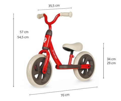 MILLY MALLY 5783 Qplay Rowerek biegowy Trainer red MILLY MALLY 5783 Qplay Rowerek biegowy Trainer red