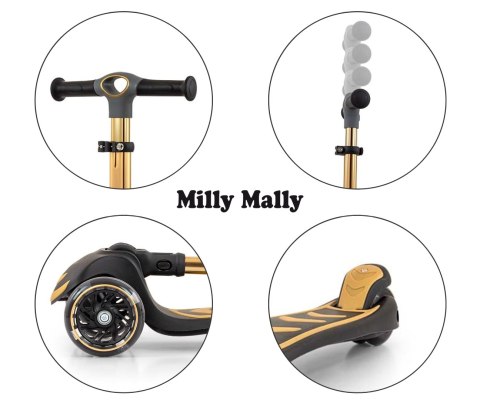 MILLY MALLY 5924 Hulajnoga SCOOTER Boogie golden MILLY MALLY 5924 Hulajnoga SCOOTER Boogie golden
