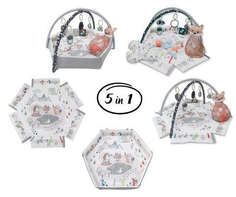 MILLY MALLY 6141 Mata niemowlęca 5w1 Minky MILLY MALLY 6141 Mata niemowlęca 5w1 Minky