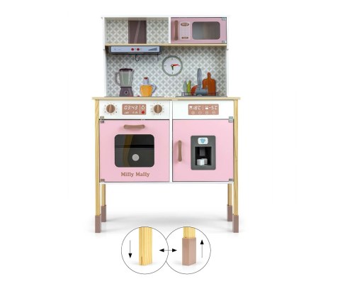 MILLY MALLY Drewniana kuchnia Bjorn - Pink MILLY MALLY Drewniana kuchnia Bjorn - Pink