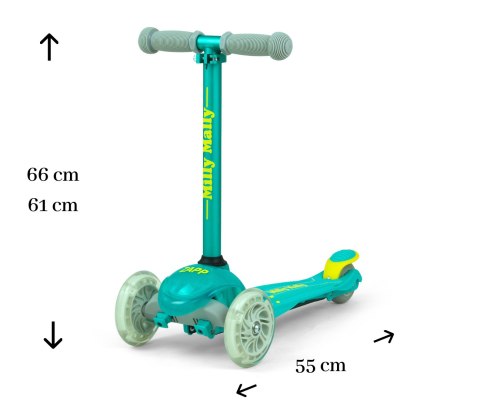 MILLY MALLY Hulajnoga SCOOTER Zapp miętowy MILLY MALLY Hulajnoga SCOOTER Zapp miętowy