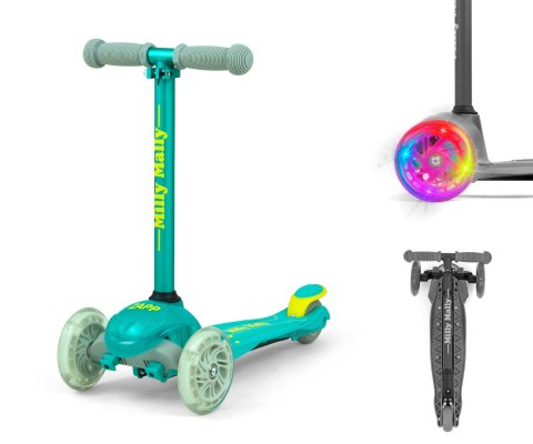 MILLY MALLY Hulajnoga SCOOTER Zapp miętowy MILLY MALLY Hulajnoga SCOOTER Zapp miętowy