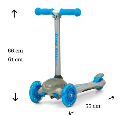 MILLY MALLY Hulajnoga SCOOTER Zapp szary MILLY MALLY Hulajnoga SCOOTER Zapp szary