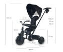 MILLY MALLY Qplay Rowerek trójkołowy Elite Platinum Black