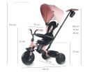 MILLY MALLY Qplay Rowerek trójkołowy Elite Platinum Pink