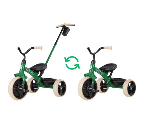 MILLY MALLY Qplay Rowerek trójkołowy Elite Pro Green MILLY MALLY Qplay Rowerek trójkołowy Elite Pro Green