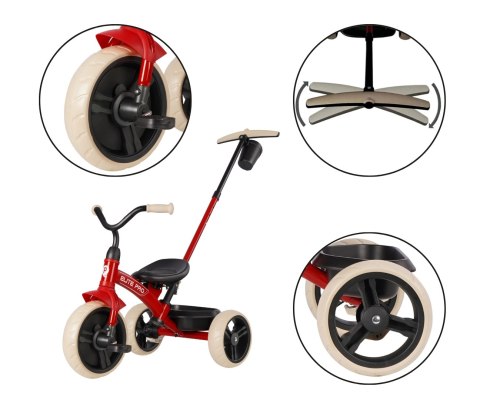 MILLY MALLY Qplay Rowerek trójkołowy Elite Pro Red MILLY MALLY Qplay Rowerek trójkołowy Elite Pro Red