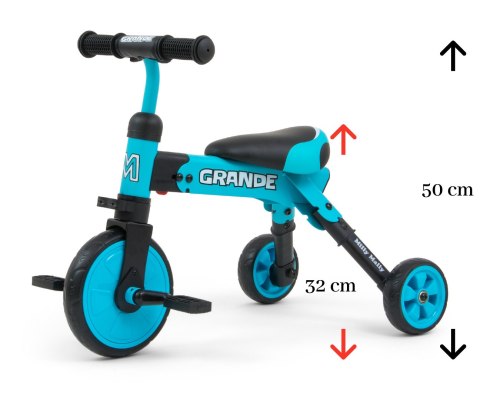 MILLY MALLY Rowerek 2w1 Grande Blue MILLY MALLY Rowerek 2w1 Grande Blue