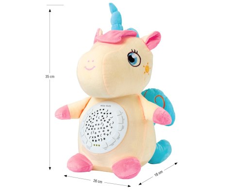 MILLY MALLY Zabawka pluszowa z projektorem Milly Unicorn MILLY MALLY Zabawka pluszowa z projektorem Milly Unicorn