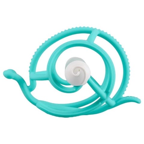 Mombella 00604 Gryzak z grzechotką Ślimak Teal Mombella 00604 Gryzak z grzechotką Ślimak Teal