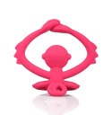 Mombella 00812 Gryzak Zabawka Małpka Dark Pink